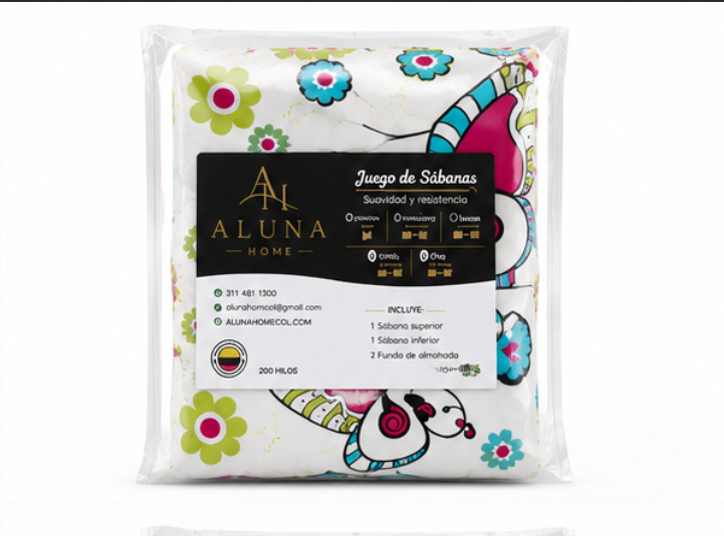 🦋 Juego De Sábanas Luxury Mariposas